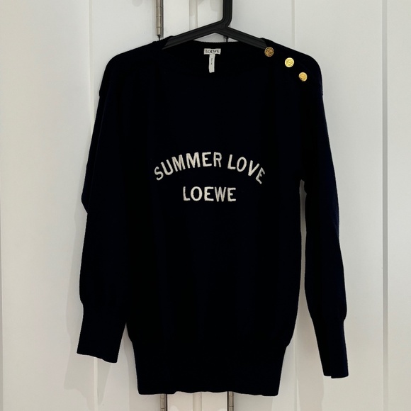 Loewe Navy Summer Love Sweater - Picture 4 of 8
